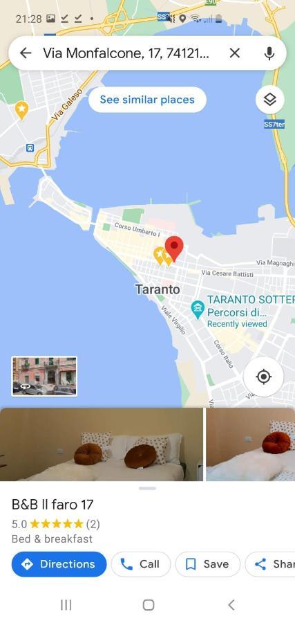 Bed and Breakfast Il Faro 17 Таранто Екстер'єр фото